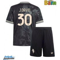 Juventus Jonathan David #30 Tredjedraktsett Barn 2025-26 Kortermet (+ Korte bukser)